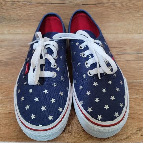 Vans blue with white stars sneaker - Picture 3 of 6